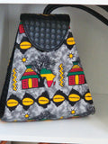 Copy of Copy of Copy of Copy of Copy of Copy of Copy of Ankara and Leather Clutch Bag