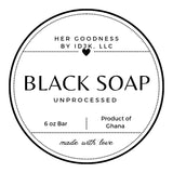 1Lb Umprocessed Black Soap