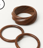 Set of 3 Wood Vibes Bracelets