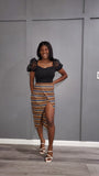 Bella Show Me African Print Skirt