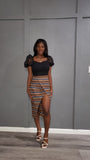 Bella Show Me African Print Skirt