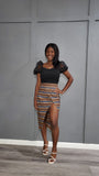 Bella Show Me African Print Skirt