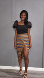 Bella Show Me African Print Skirt