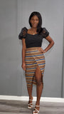 Bella Show Me African Print Skirt