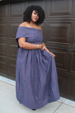 Mawusi One Shoulder Maxi Dress