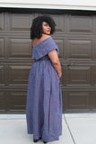 Mawusi One Shoulder Maxi Dress